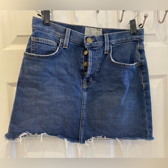 Current Elliot Raw Hem Jean Skirt - Picture 1 of 4